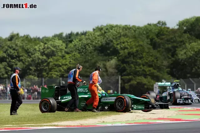 Foto zur News: Ausritt am Morgen, geplatzter Motor am Nachmittag: Es war nicht der Tag von Marcus Ericsson (Caterham).