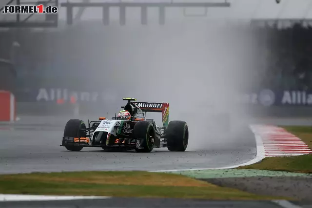 Foto zur News: Langsamer als Teamkollege Hülkenberg, aber dennoch stark: Sergio Perez startet von Platz sieben.