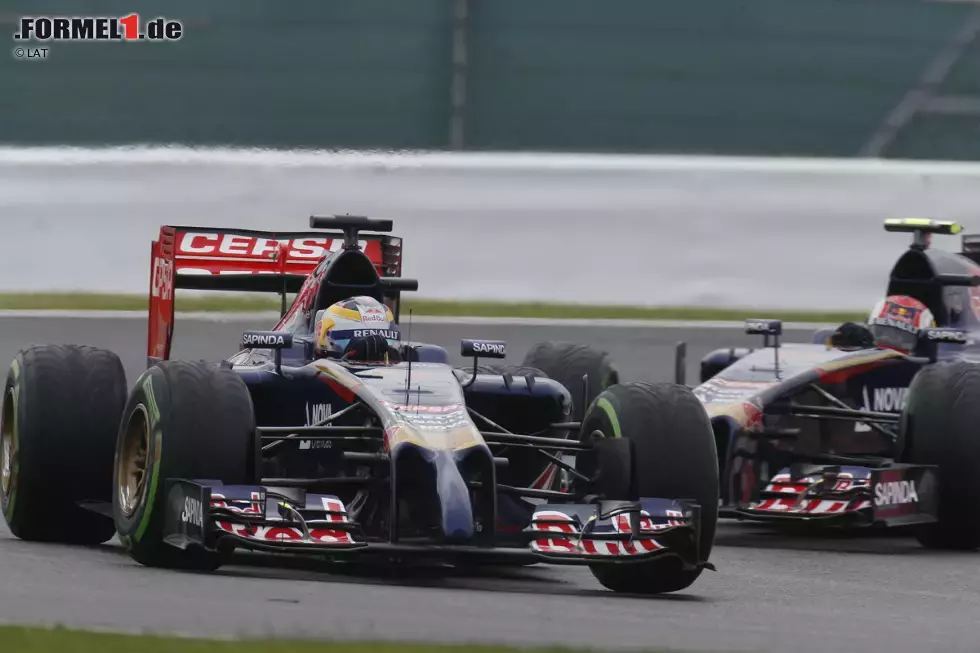 Foto zur News: Jean-Eric Vergne (Toro Rosso) und Daniil Kwjat (Toro Rosso)