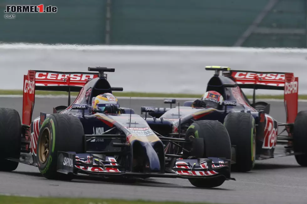 Foto zur News: Jean-Eric Vergne (Toro Rosso) und Daniil Kwjat (Toro Rosso)