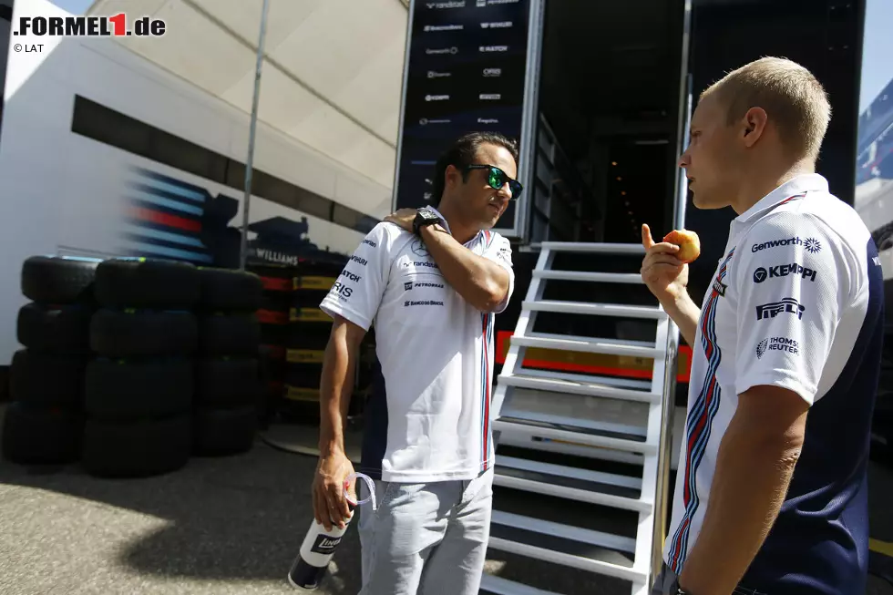 Foto zur News: Felipe Massa (Williams) und Valtteri Bottas (Williams)