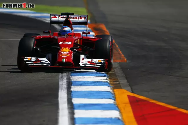 Foto zur News: Immerhin konnte der Heppenheimer Fernando Alonso im Ferrari hinter sich lassen, der ganz schön Druck machte.