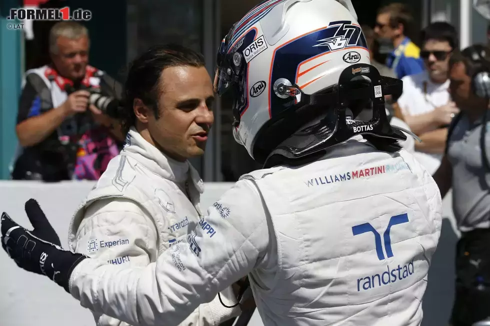 Foto zur News: Felipe Massa (Williams) und Valtteri Bottas (Williams)