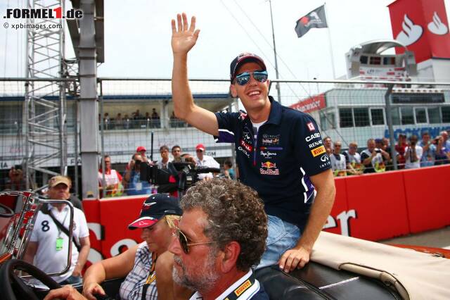 Foto zur News: Sebastian Vettel musste sich mit der vierten Position zufrieden geben - mehr war vor den heimischen Fans einfach nicht drin.