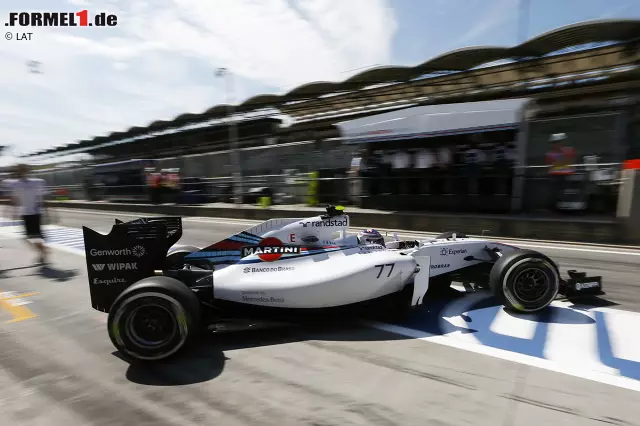 Foto zur News: Valtteri Bottas im Williams folgte mit 1,517 Sekunden Abstand auf dem achten Rang, Teamkollege...