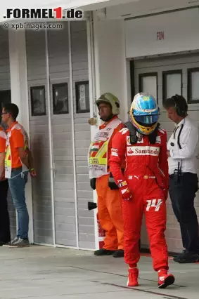 Foto zur News: Und auch Teamkollege Fernando Alonso wirkte nach dem Qualifying nicht sonderlich glücklich