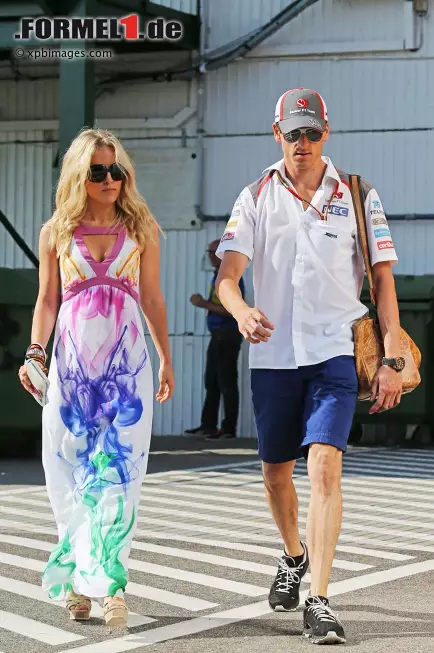 Foto zur News: Adrian Sutil (Sauber) mit Freundin Jennifer Becks