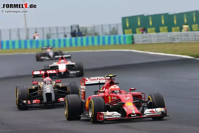 Foto zur News: ...Kimi Räikkönen, der auf dem Hungaroring auf dem sechsten Rang in das Ziel kam.