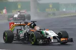 Foto zur News: Nico Hülkenberg (Force India) und Sergio Perez (Force India)