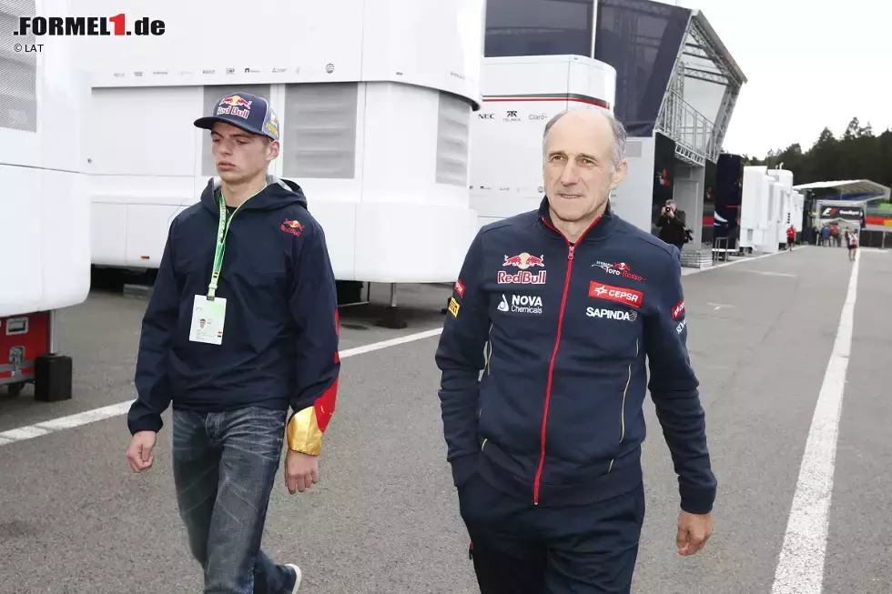 Foto zur News: Franz Tost und Max Verstappen