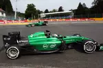 Foto zur News: Marcus Ericsson in falscher, Andre Lotterer (Caterham) in richtiger Richtung