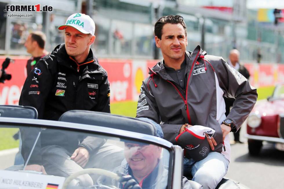 Foto zur News: Nico Hülkenberg (Force India) und Adrian Sutil (Sauber)