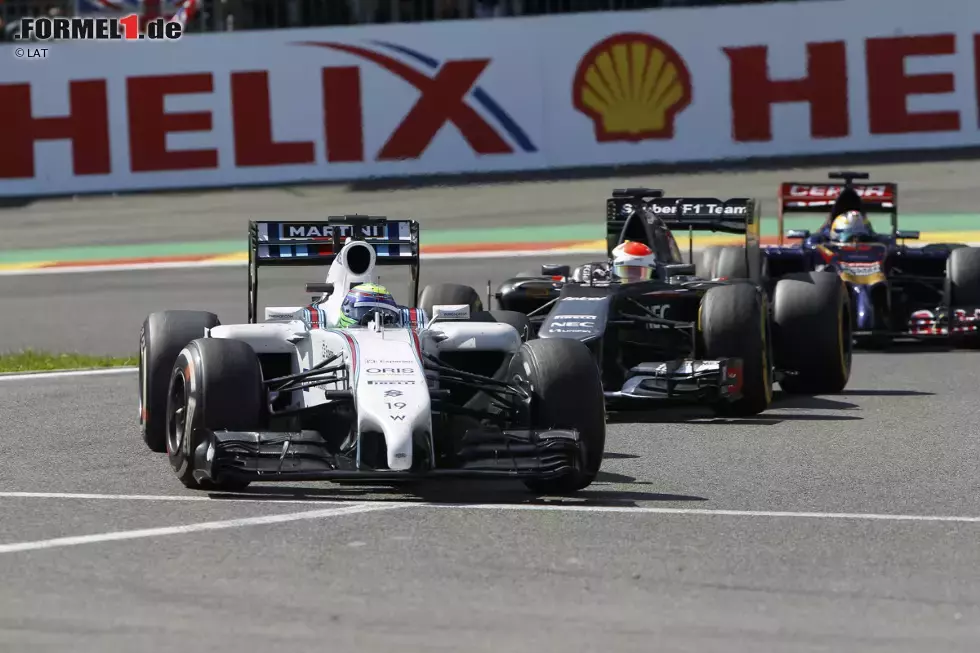 Foto zur News: Felipe Massa (Williams), Adrian Sutil (Sauber) und Jean-Eric Vergne (Toro Rosso)