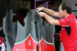 Foto zur News: Motorabdeckung des Ferrari F14T