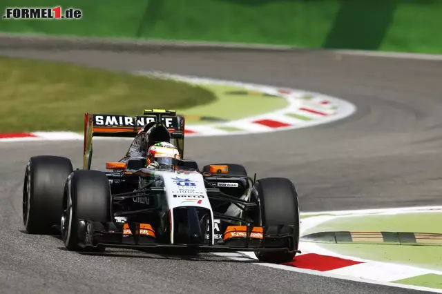 Foto zur News: Die Top 10 der Startaufstellung werden von Sergio Perez (Force India) komplettiert