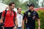 Foto zur News: Jules Bianchi (Marussia) und Pastor Maldonado (Lotus)