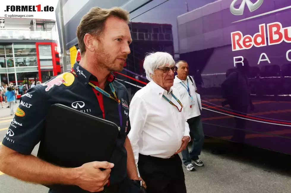 Foto zur News: Christian Horner und Bernie Ecclestone