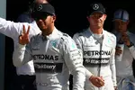 Foto zur News: Lewis Hamilton (Mercedes) und Nico Rosberg (Mercedes)