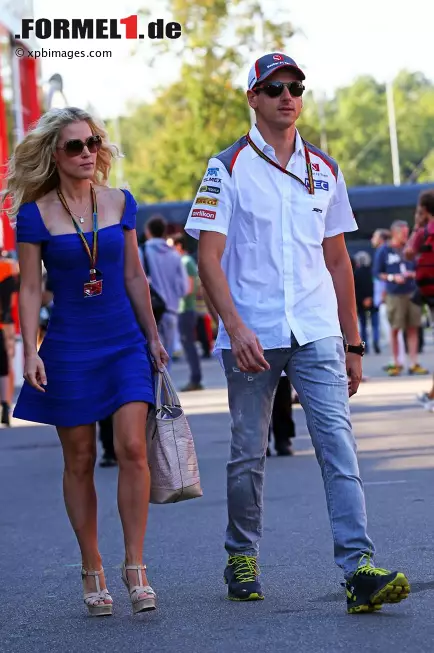 Foto zur News: Adrian Sutil (Sauber)  mit Freundin Jennifer Backs