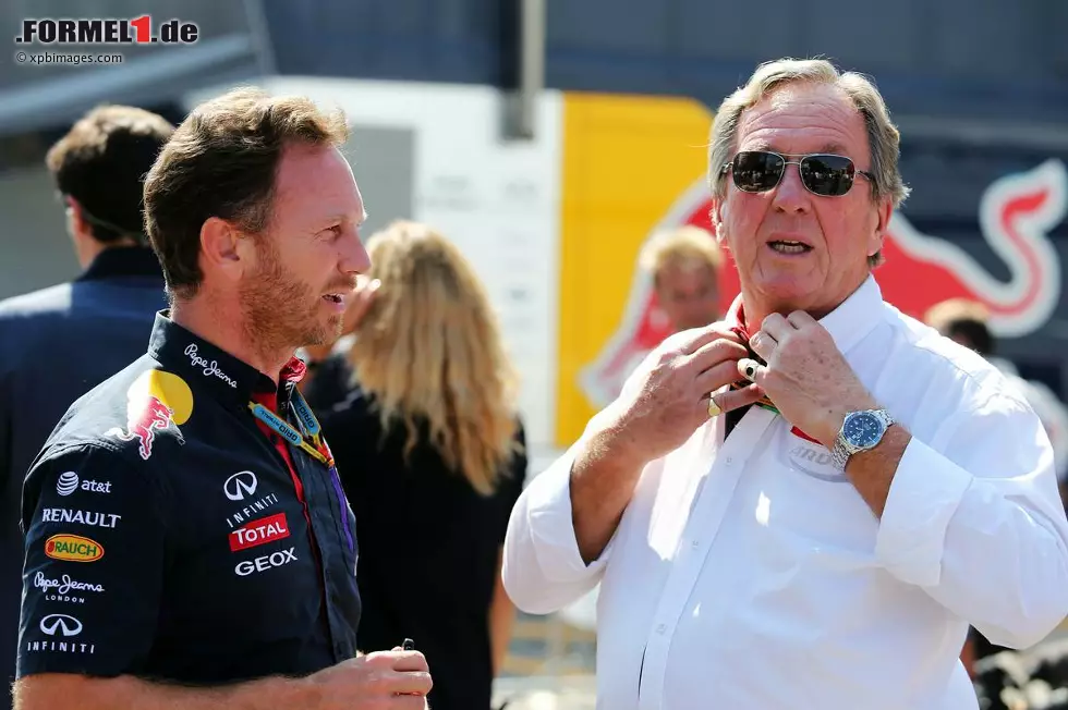 Foto zur News: Christian Horner mit seinem Vater Gary Horner