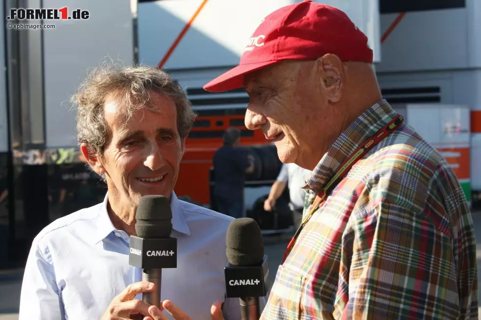 Foto zur News: Alain Prost und Niki Lauda