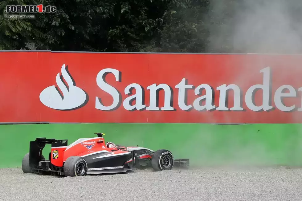 Foto zur News: Max Chilton (Marussia) hatte ein kurzes Rennen in Monza