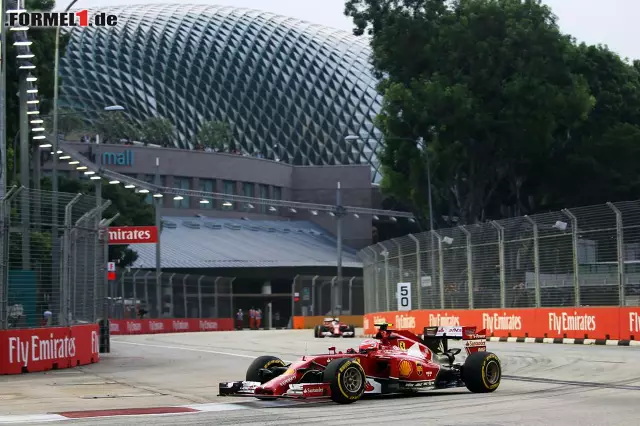 Foto zur News: Kimi Räikkönen unterstreicht mit Platz vier die starke Ferrari-Frühform an diesem Wochenende.