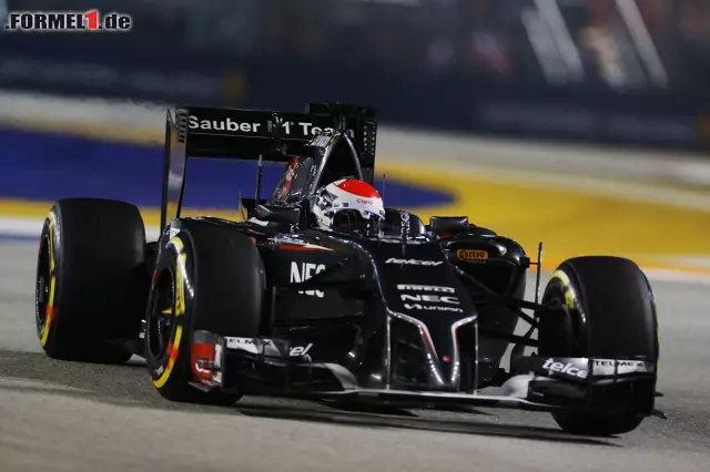 Foto zur News: Platz 15 für Adrian Sutil am Freitag - immerhin einen Platz vor seinem Sauber-Teamkollegen Esteban Gutierrez.