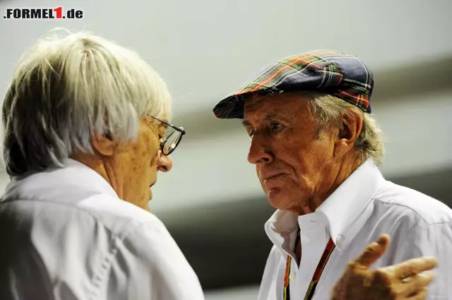 Foto zur News: Bernie Ecclestone und Jackie Stewart