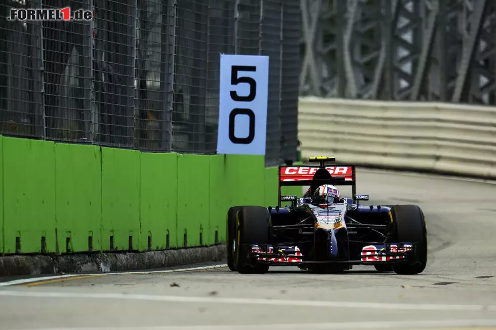 Foto zur News: Daniil Kwjat (Scuderia Toro Rosso) hatte als Zehnter schon 1,681 Sekunden Abstand.