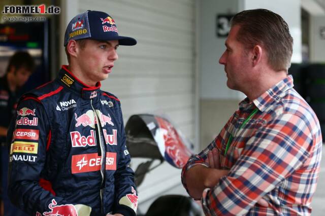 Foto zur News: Max und Jos Verstappen (Scuderia Toro Rosso)