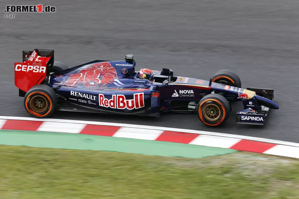 Foto zur News: Max Verstappen bei seinem Debüt für Toro Rosso in Suzuka