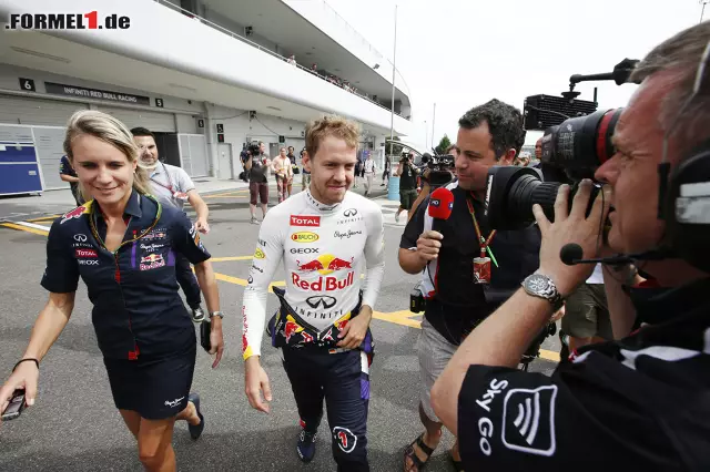 Foto zur News: Sebastian Vettel stand heute im Mittelpunkt des Interesses, denn er gab bekannt, dass er Red Bull Ende der Saison verlassen wird. Im Qualifying belegte er mit 1,926 Sekunden Rang neun.