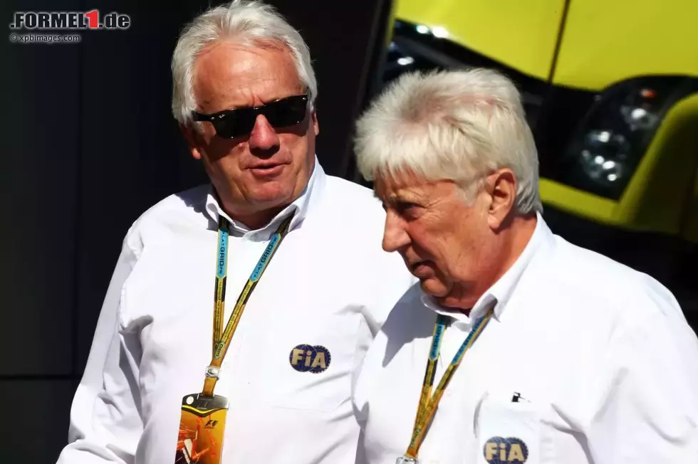 Foto zur News: Charlie Whiting und Herbie Blash (FIA)