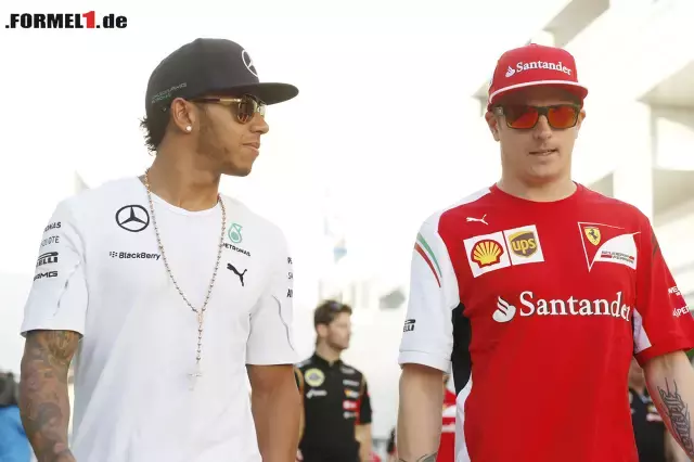 Foto zur News: Lewis Hamilton und Kimi Räikkönen