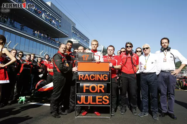 Foto zur News: Vor dem Rennen gab es eine Schweigeminute für den verletzten Max Chilton Jules Bianchi (Marussia F1 Team)