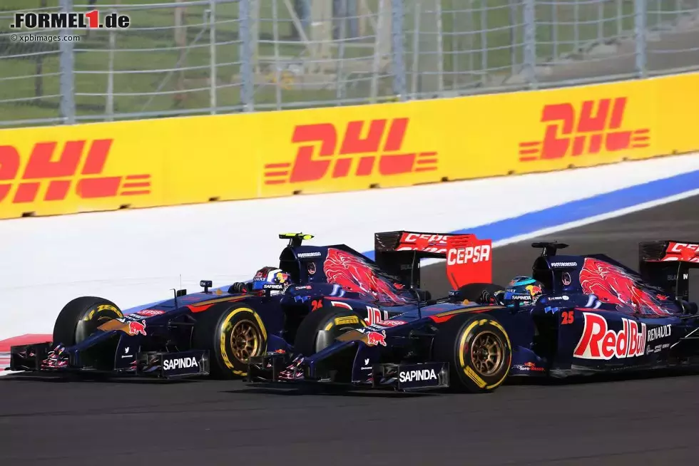 Foto zur News: Daniil Kwjat (Toro Rosso) und Jean-Eric Vergne (Toro Rosso)