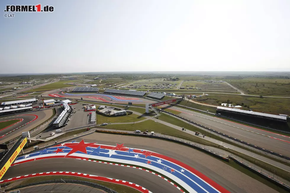 Foto zur News: Blick aus der Vogelperspektive über den Circuit of The Americas