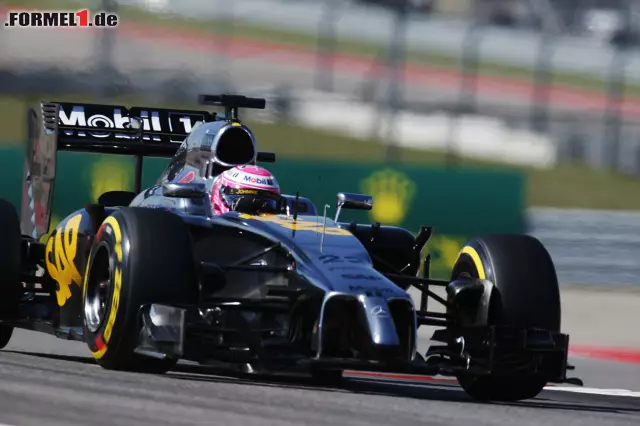 Foto zur News: Jenson Button hat sein Auftritt in Austin so gar nicht geschmeckt