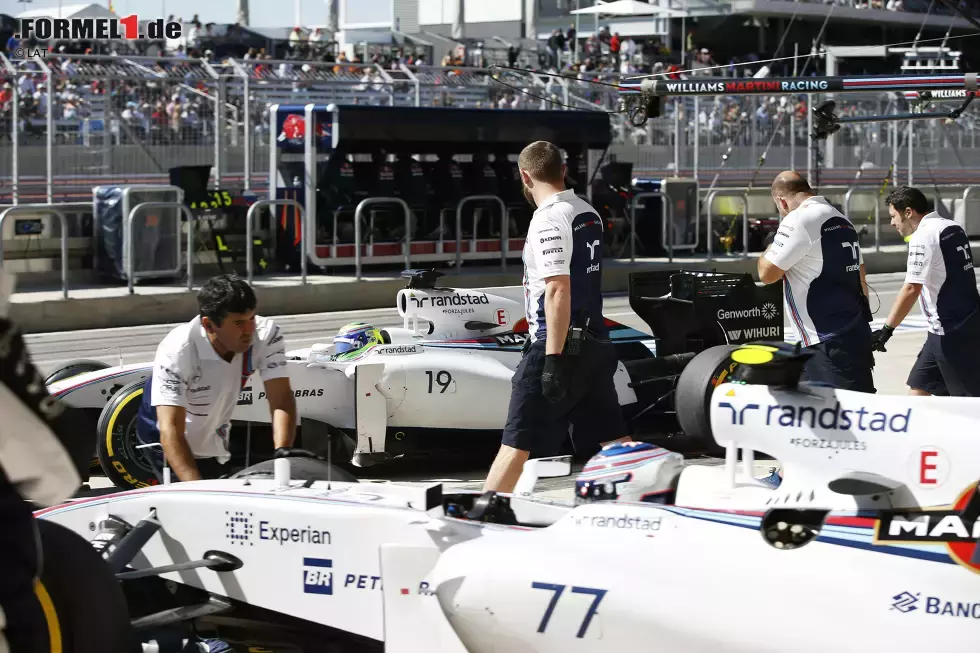 Foto zur News: Felipe Massa (Williams) und Valtteri Bottas (Williams)