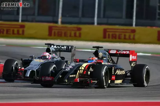 Foto zur News: Jenson Button und Romain Grosjean (McLaren Mercedes)