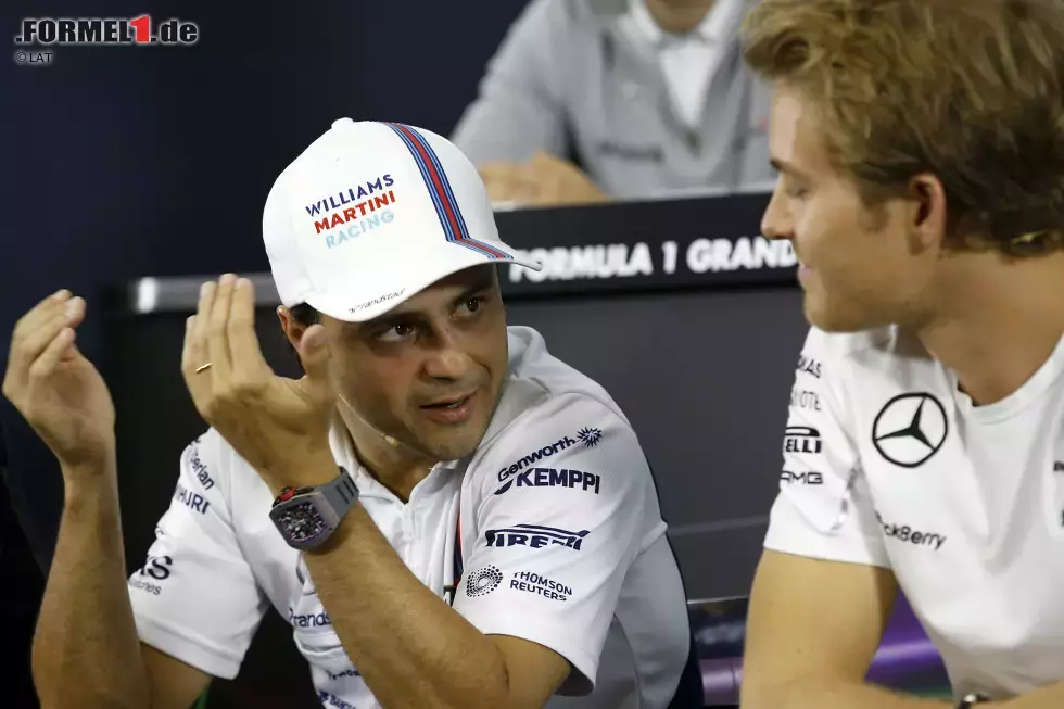 Foto zur News: Felipe Massa (Williams) und Nico Rosberg (Mercedes)