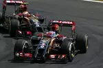 Foto zur News: Romain Grosjean (Lotus) und Pastor Maldonado (Lotus)