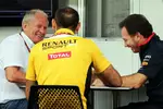 Foto zur News: Helmut Marko, Cyril Abiteboul und Christian Horner