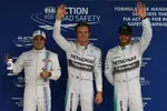 Foto zur News: Nico Rosberg (Mercedes), Lewis Hamilton (Mercedes) und Felipe Massa (Williams)