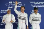 Foto zur News: Nico Rosberg (Mercedes), Lewis Hamilton (Mercedes) und Felipe Massa (Williams)