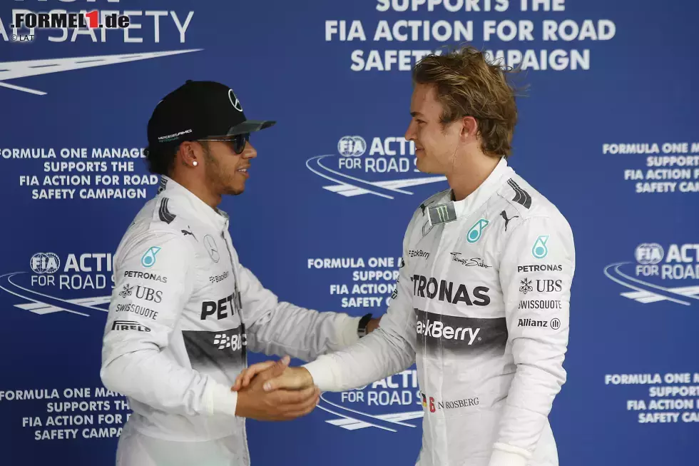 Foto zur News: Nico Rosberg (Mercedes) und Lewis Hamilton (Mercedes)