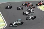 Foto zur News: Nico Rosberg (Mercedes), Lewis Hamilton (Mercedes), Felipe Massa (Williams), Valtteri Bottas (Williams), Jenson Button (McLaren), Kevin Magnussen (McLaren), Sebastian Vettel (Red Bull), Fernando Alonso (Ferrari) und Kimi Räikkönen (Ferrari)