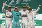 Foto zur News: Lewis Hamilton (Mercedes), Nico Rosberg (Mercedes) und Felipe Massa (Williams)