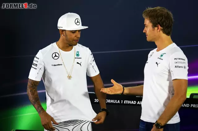 Foto zur News: Lewis Hamilton und Nico Rosberg (Mercedes AMG Petronas Formula One Team)